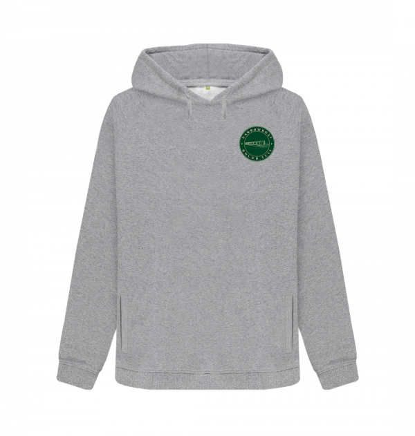 An image of a light heather coloured hoodie