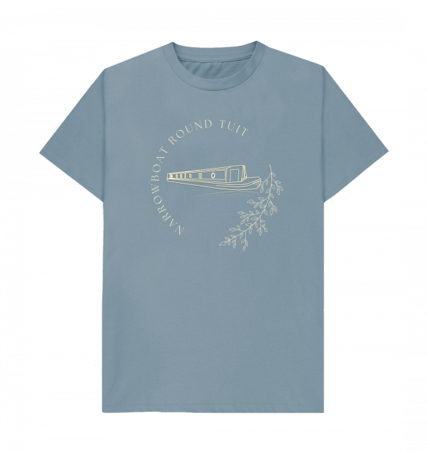 An image of a stone blue t-shirt