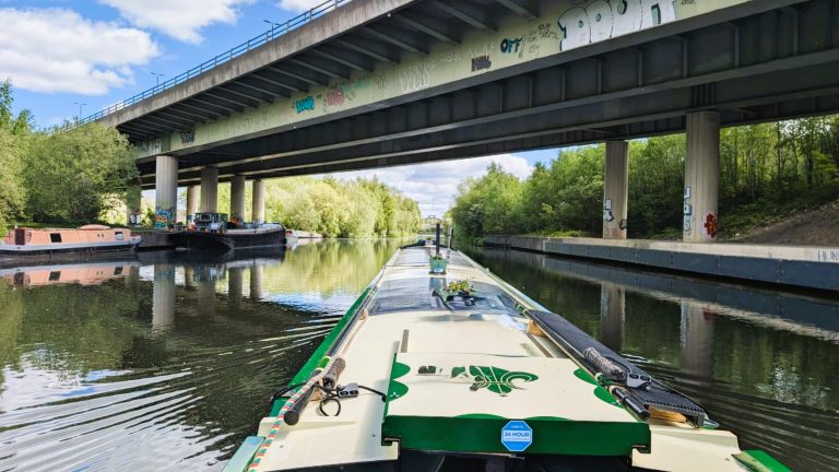 Boat Going Under the M1