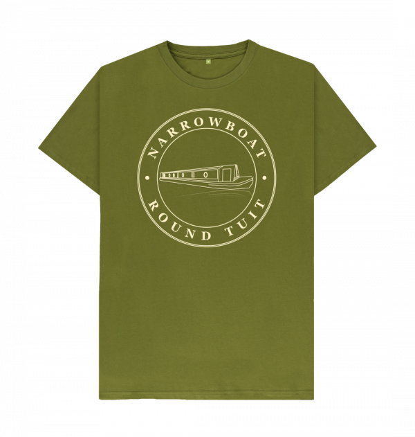 An image of a moss green t-shirt