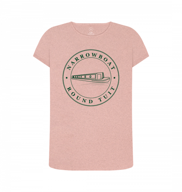 An image of a sunset pink coloured t-shirt