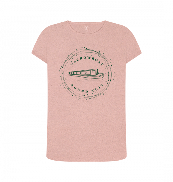 An image of a sunset pink coloured t-shirt