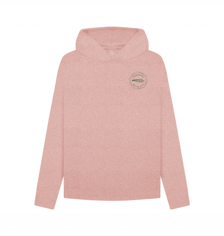 An image of a sunset pink hoodie
