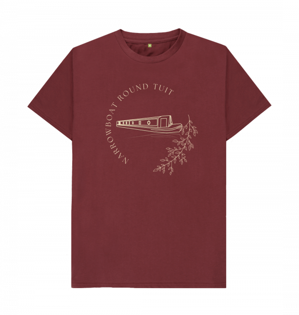 An image of a red wine coloured t-shirt