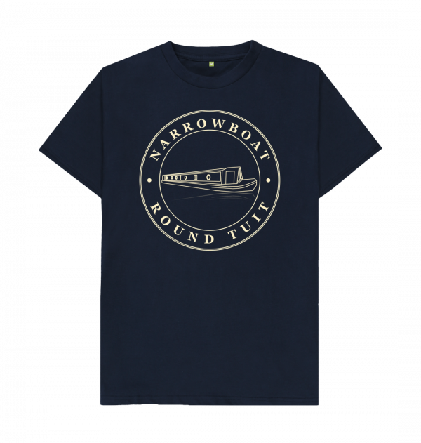 An image of a navy blue t-shirt