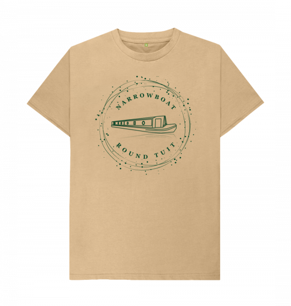 An image of a sand coloured t-shirt