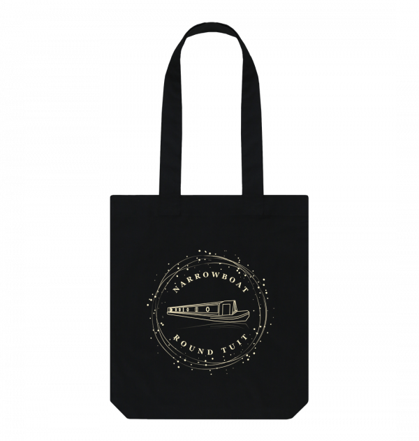 An image of a black tote bag