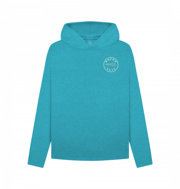 An image of a ocean blue hoodie