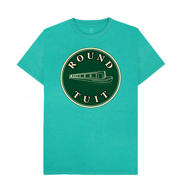 An image of a seagrass green coloured t-shirt