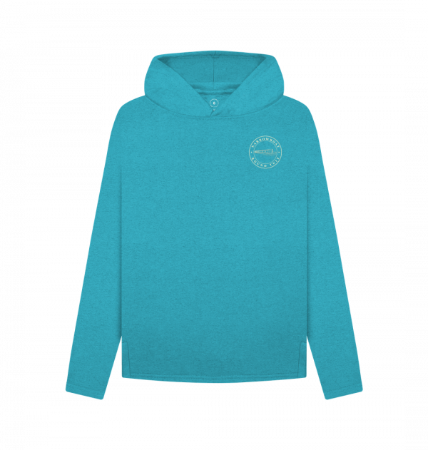 An image of a ocean blue hoodie