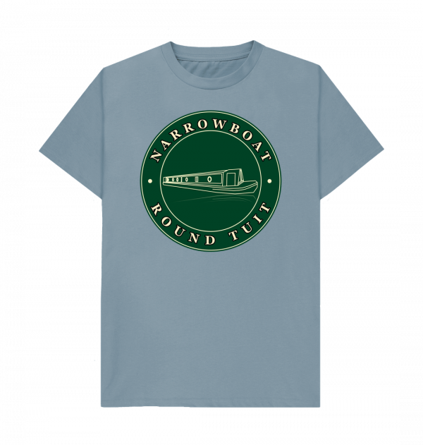 An image of a stone blue t-shirt