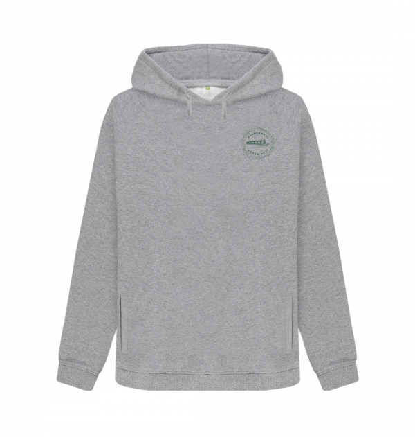 An image of a light heather coloured hoodie