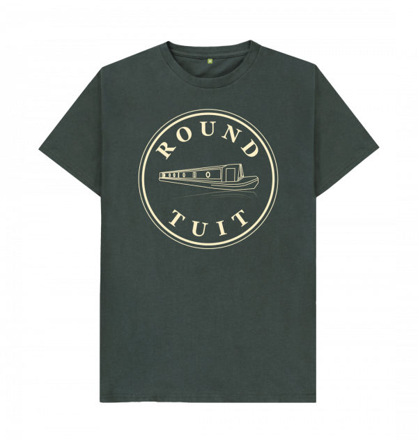 An image of a dark grey t-shirt