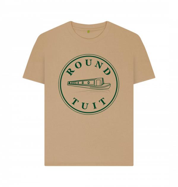 An image of a sand coloured t-shirt