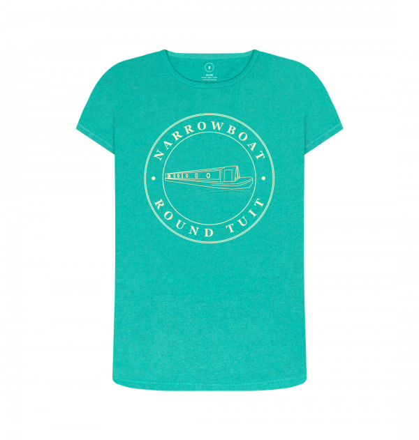 An image of a seagrass green coloured t-shirt