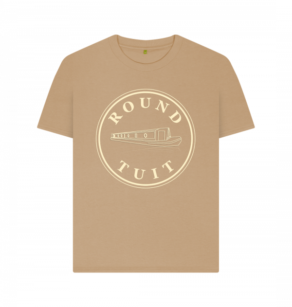 An image of a sand coloured t-shirt