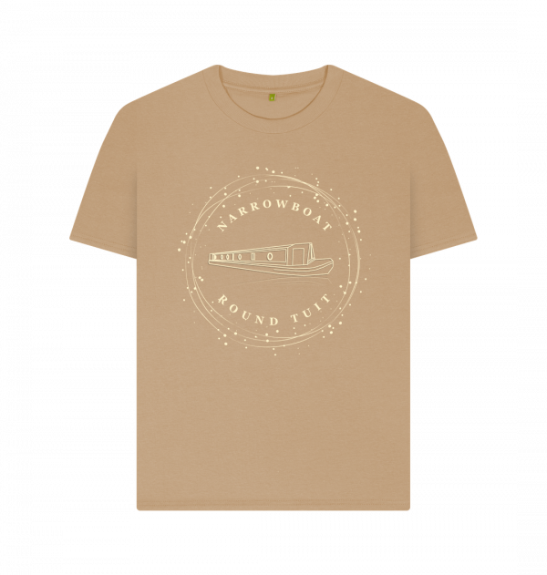An image of a sand coloured t-shirt