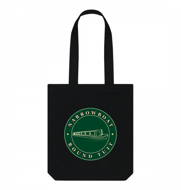 An image of a black tote bag