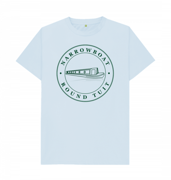 An image of a sky blue t-shirt