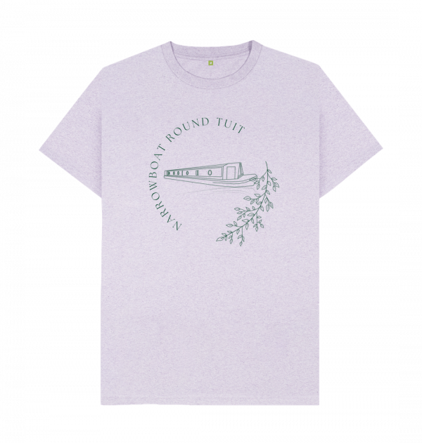 An image of a light purple coloured t-shirt