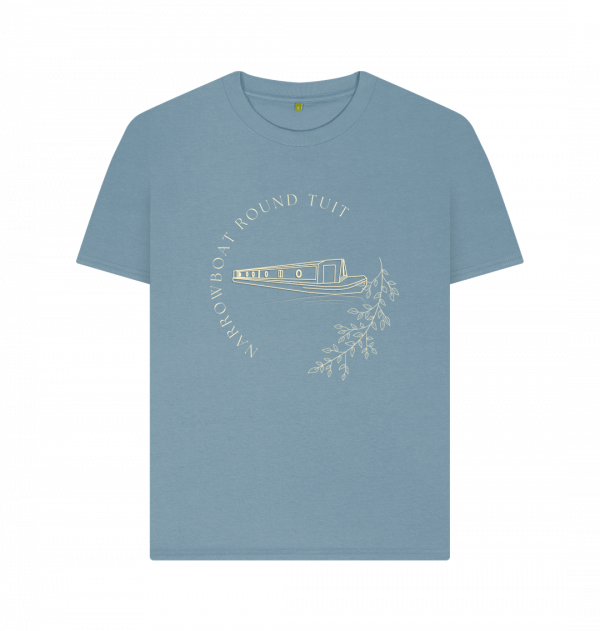 An image of a stone blue t-shirt