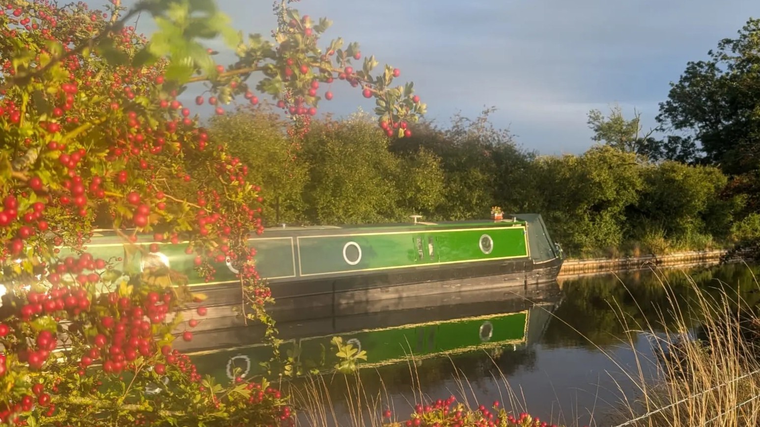 Autumn Sunshine on Our Narrowboat