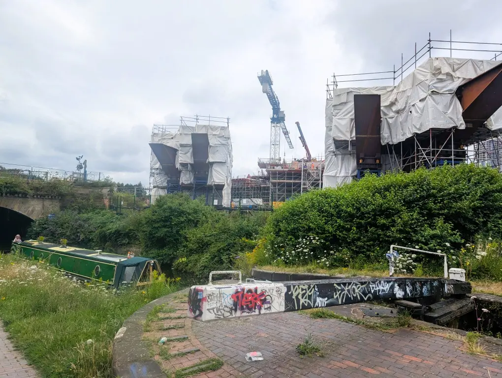 A photo of the Birmingham canals