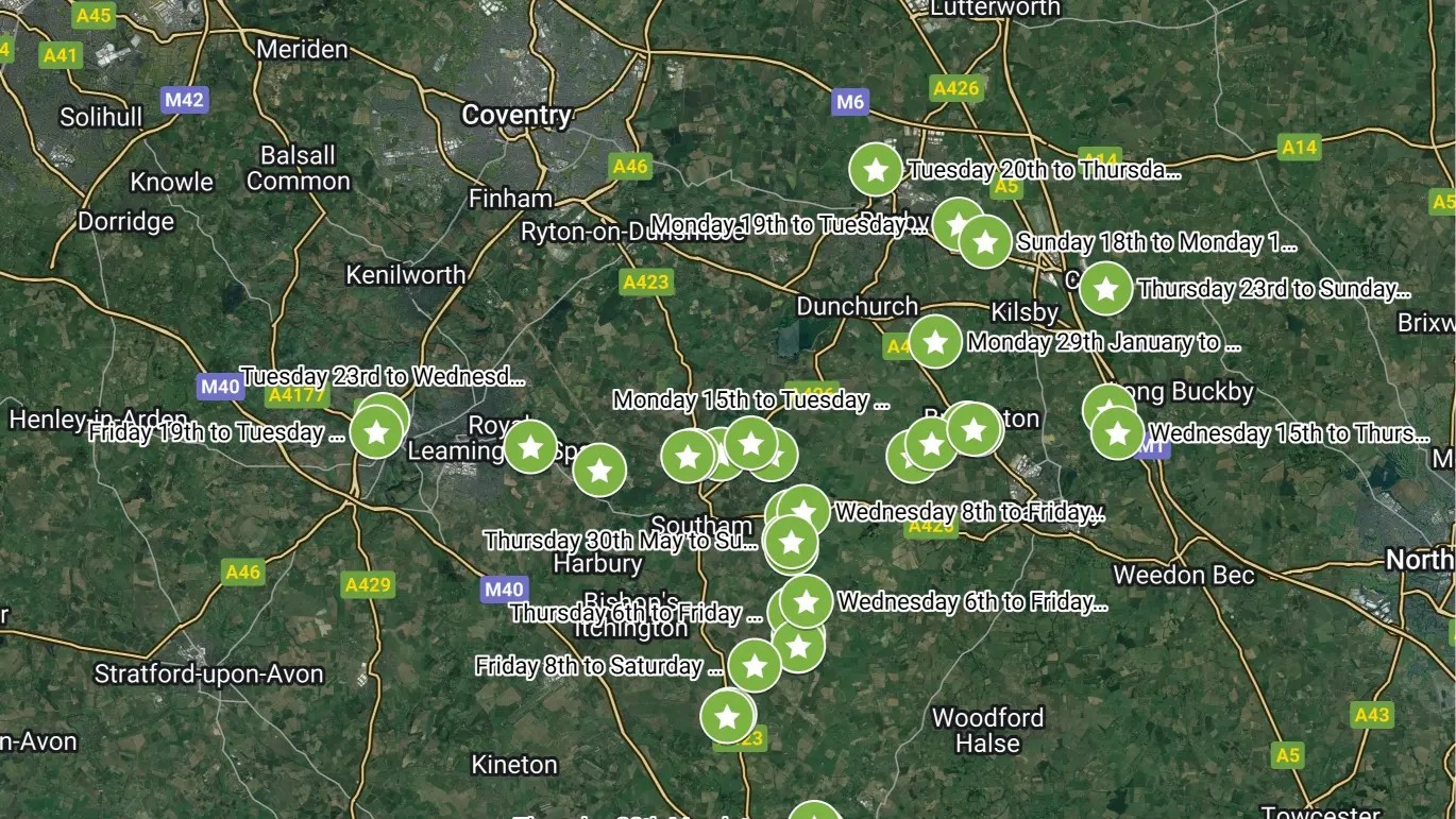 Map of Our Narrowboat Journey