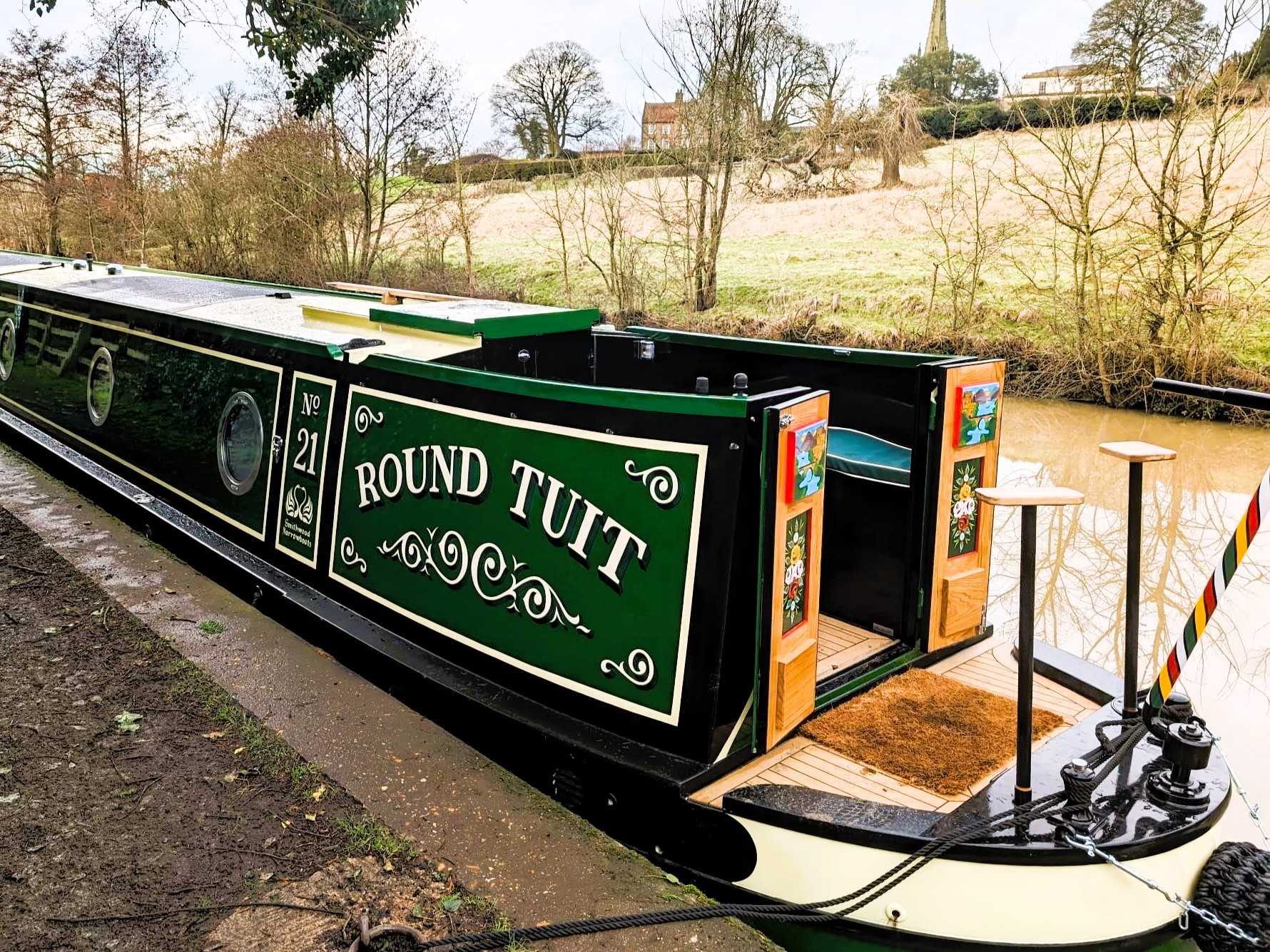 Our Boat Moored in Braunston