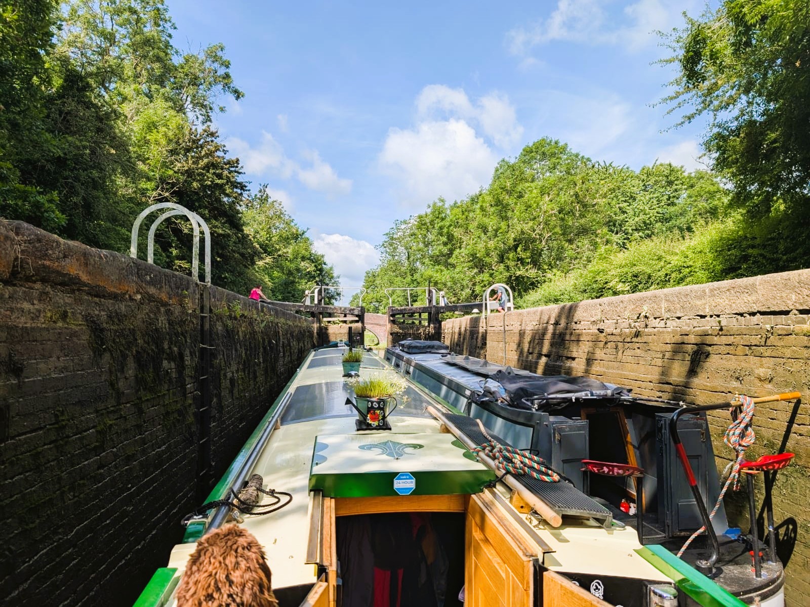 Our Narrowboat in a Lock
