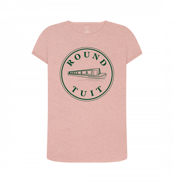 An image of a sunset pink coloured t-shirt