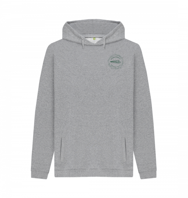 An image of a light heather coloured hoodie
