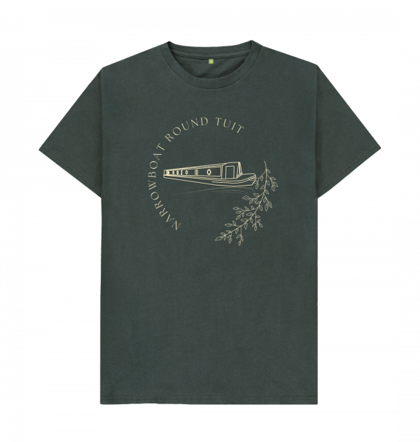 An image of a dark grey t-shirt