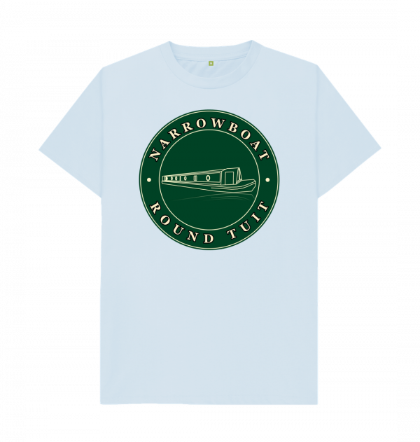 An image of a sky blue t-shirt