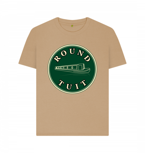 An image of a sand coloured t-shirt