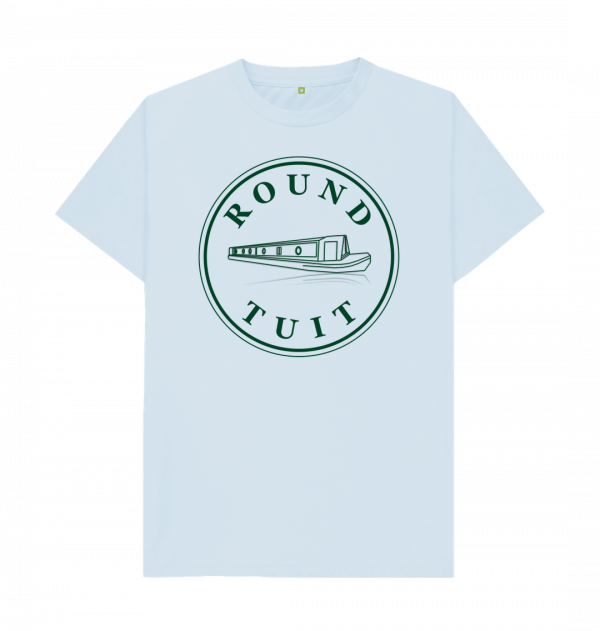 An image of a sky blue t-shirt
