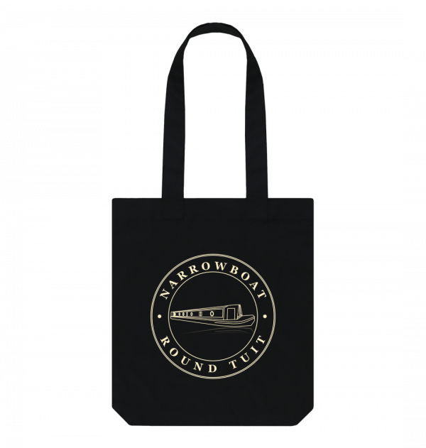 An image of a black tote bag