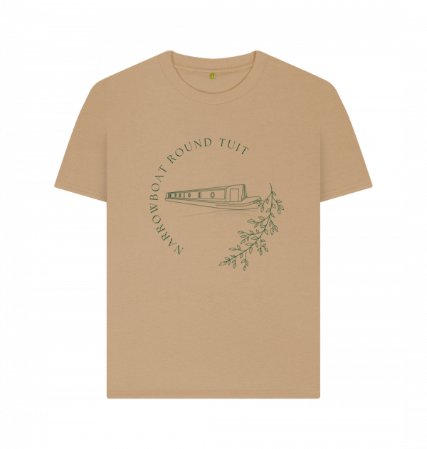 An image of a sand coloured t-shirt