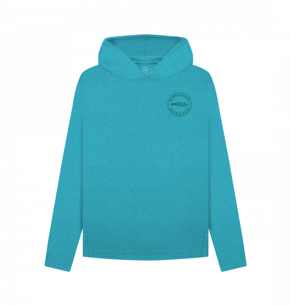 An image of a ocean blue hoodie