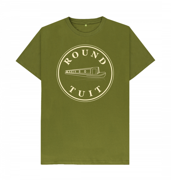 An image of a moss green t-shirt