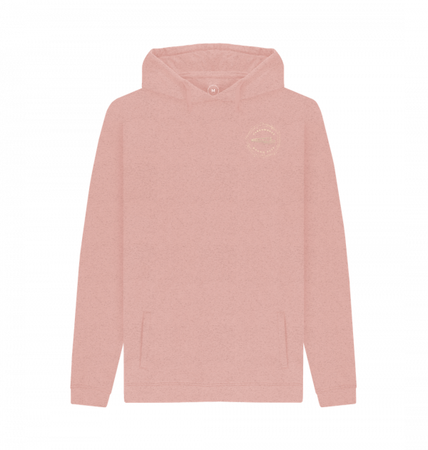 An image of a sunset pink hoodie