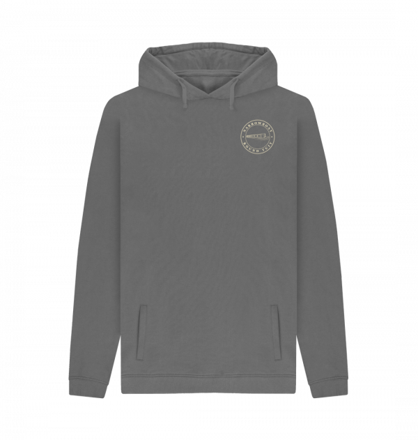 An image of a slate grey hoodie