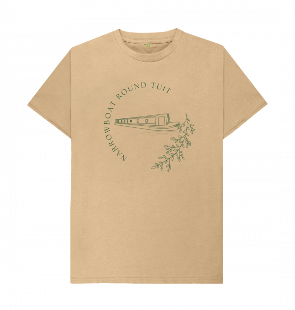 An image of a sand coloured t-shirt