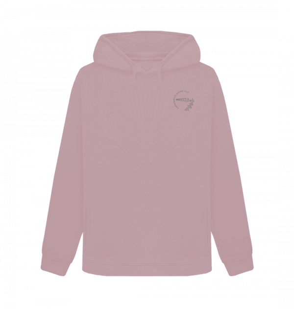 An image of a mauve coloured hoodie
