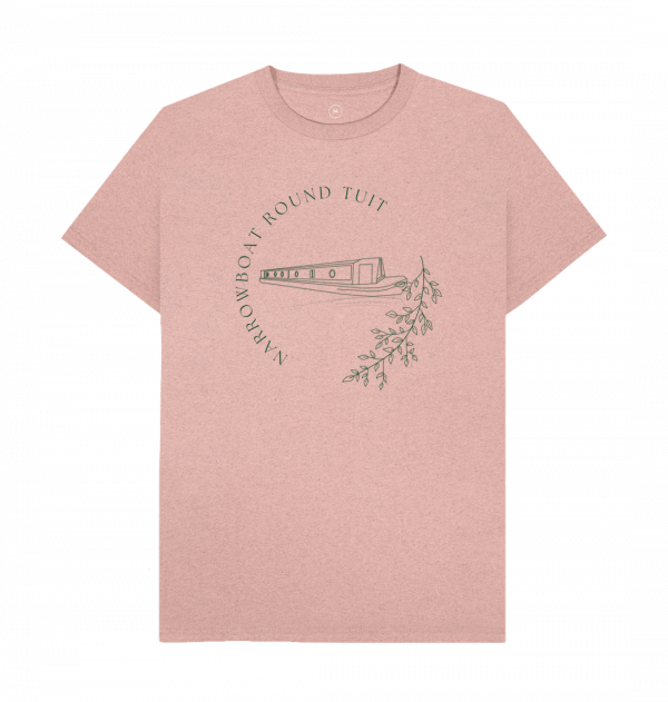 An image of a sunset pink coloured t-shirt