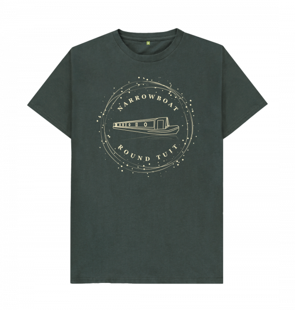 An image of a dark grey t-shirt