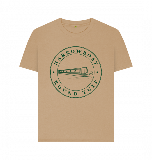 An image of a sand coloured t-shirt