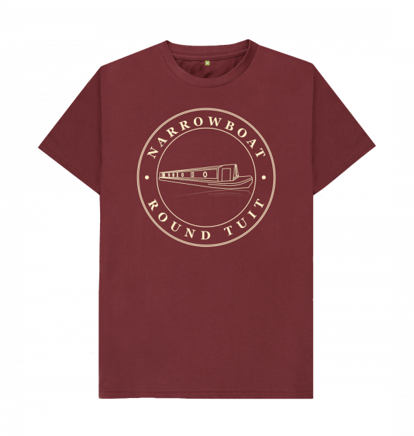 An image of a red wine coloured t-shirt