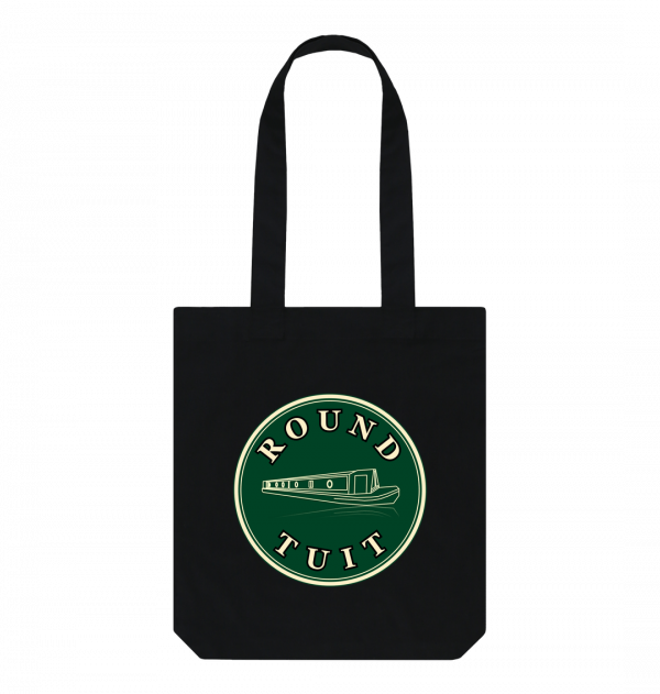 An image of a black tote bag