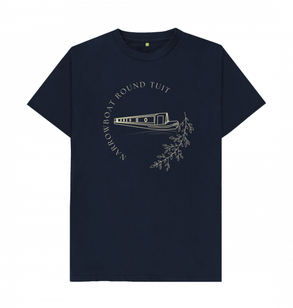 An image of a navy blue t-shirt